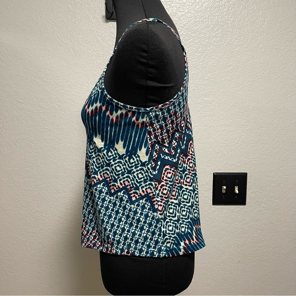 Lush Cami Tie Dye Print Flowy Boho Top XS - Picture 3 of 5